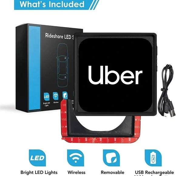 Uber Rideshare LED Sign - Picture 2 of 7